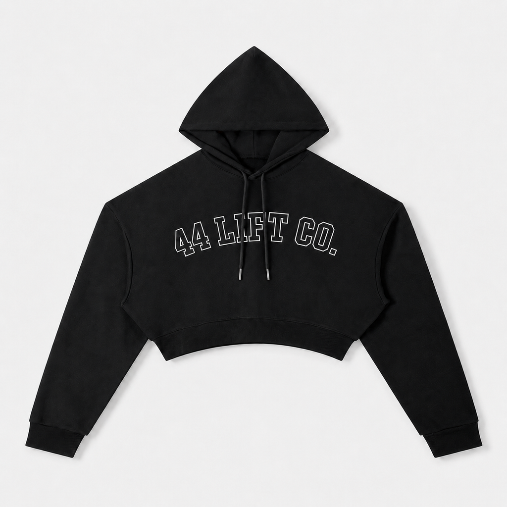 Women's Outline Varsity Cropped Hoodie