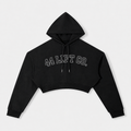 Women's Outline Varsity Cropped Hoodie