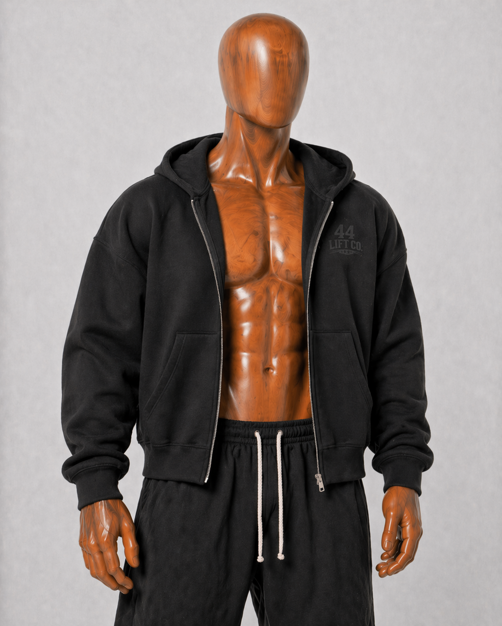44 Core Blackout Boxy Zip-Up