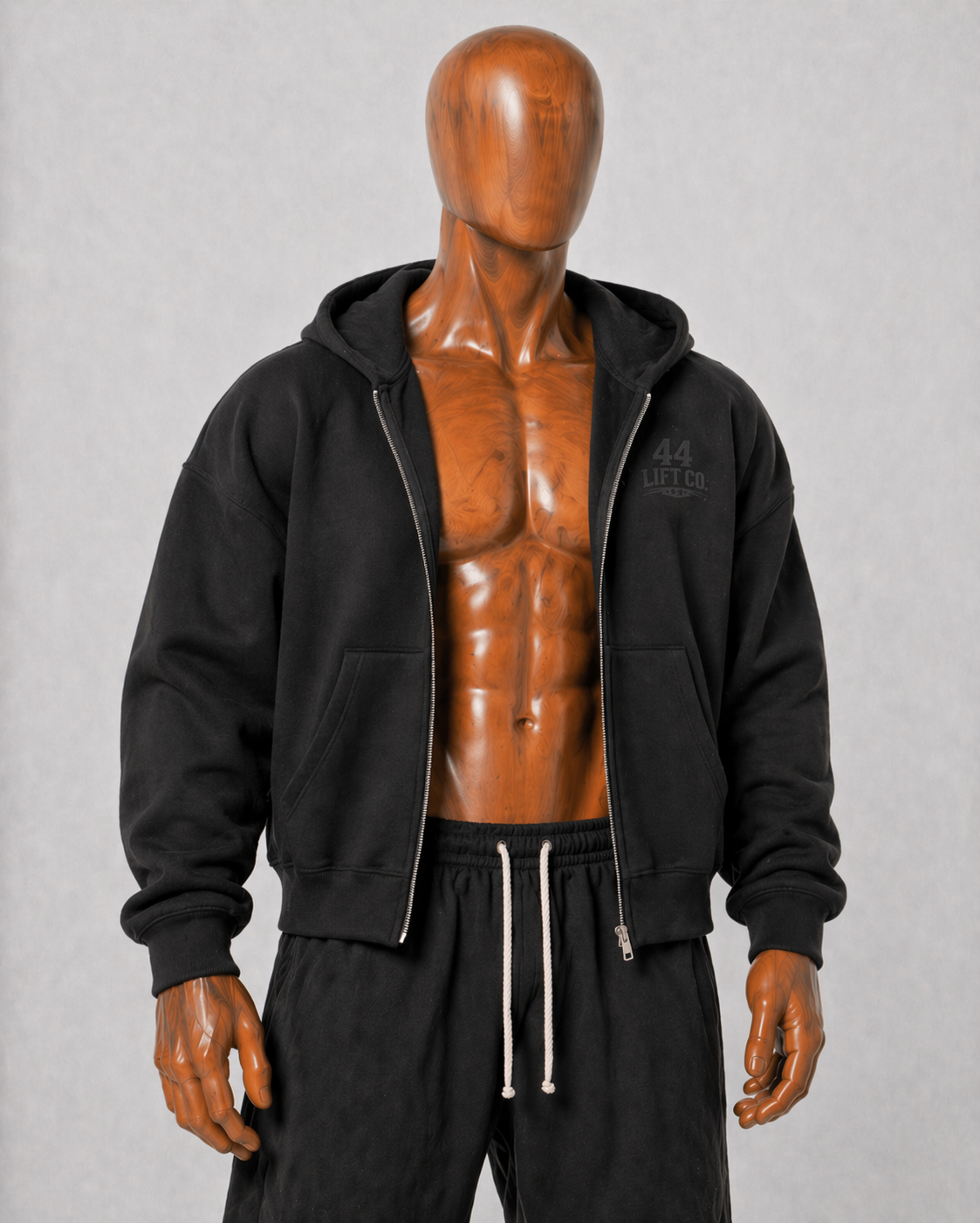 44 Core Blackout Boxy Zip-Up
