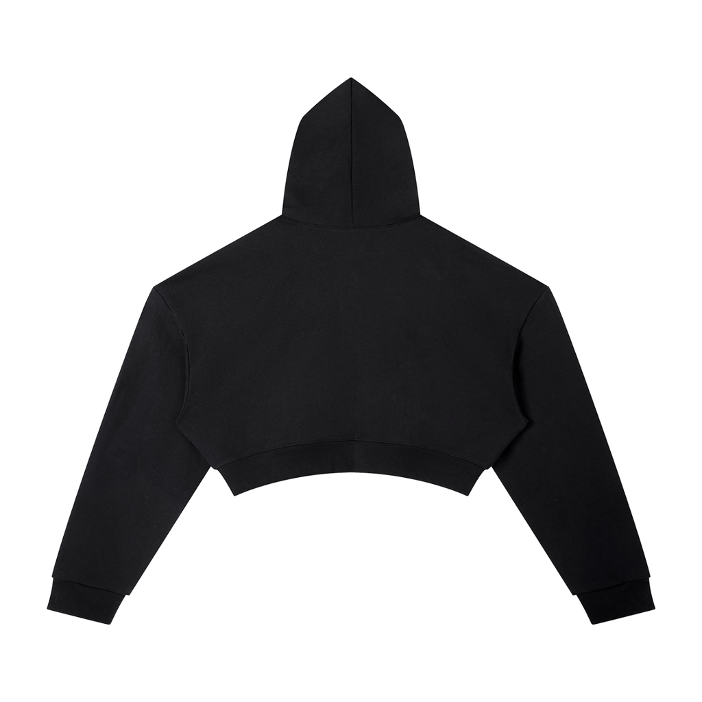 Women's Outline Varsity Cropped Hoodie