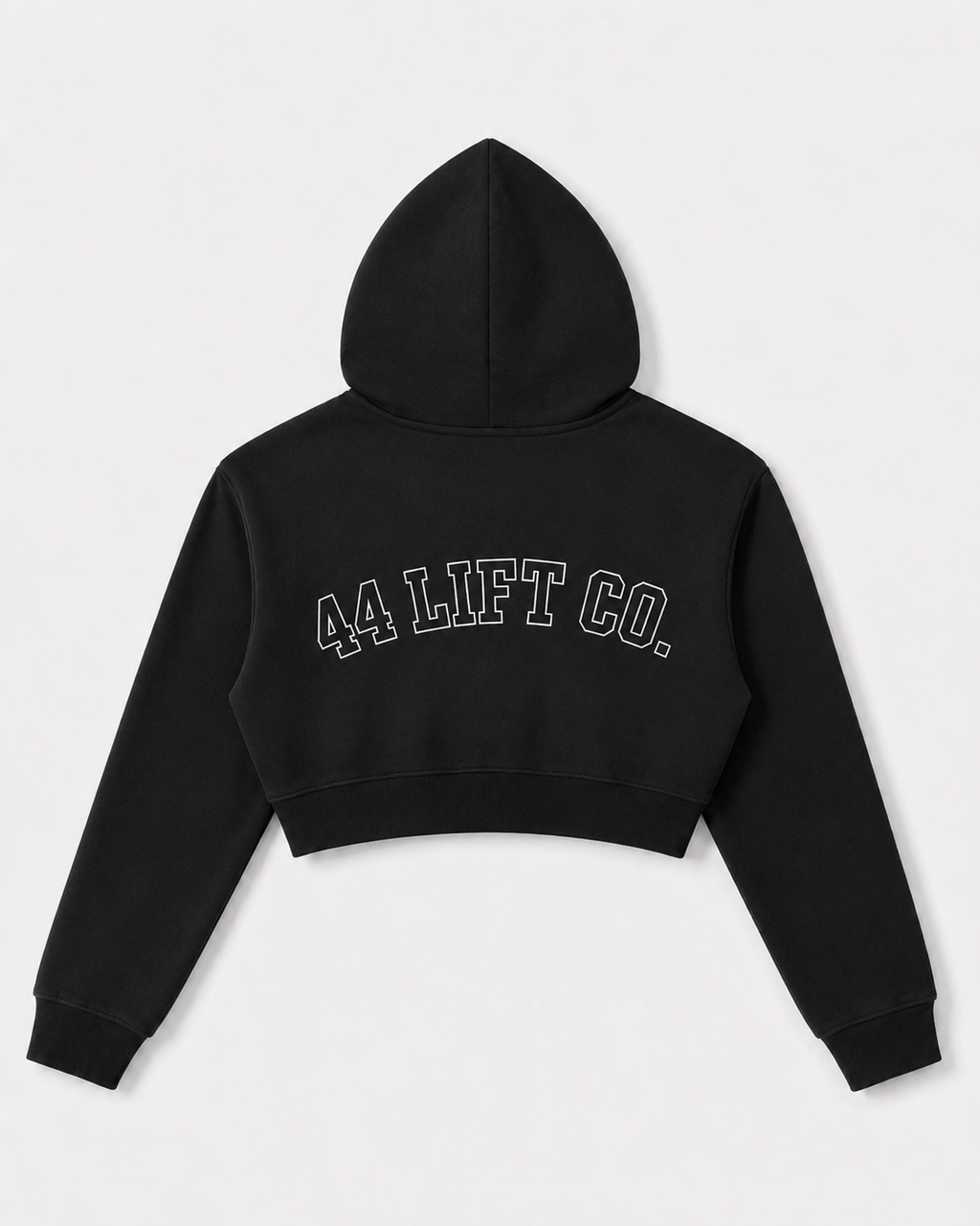 Women's Outline Varsity Cropped Zip-Up