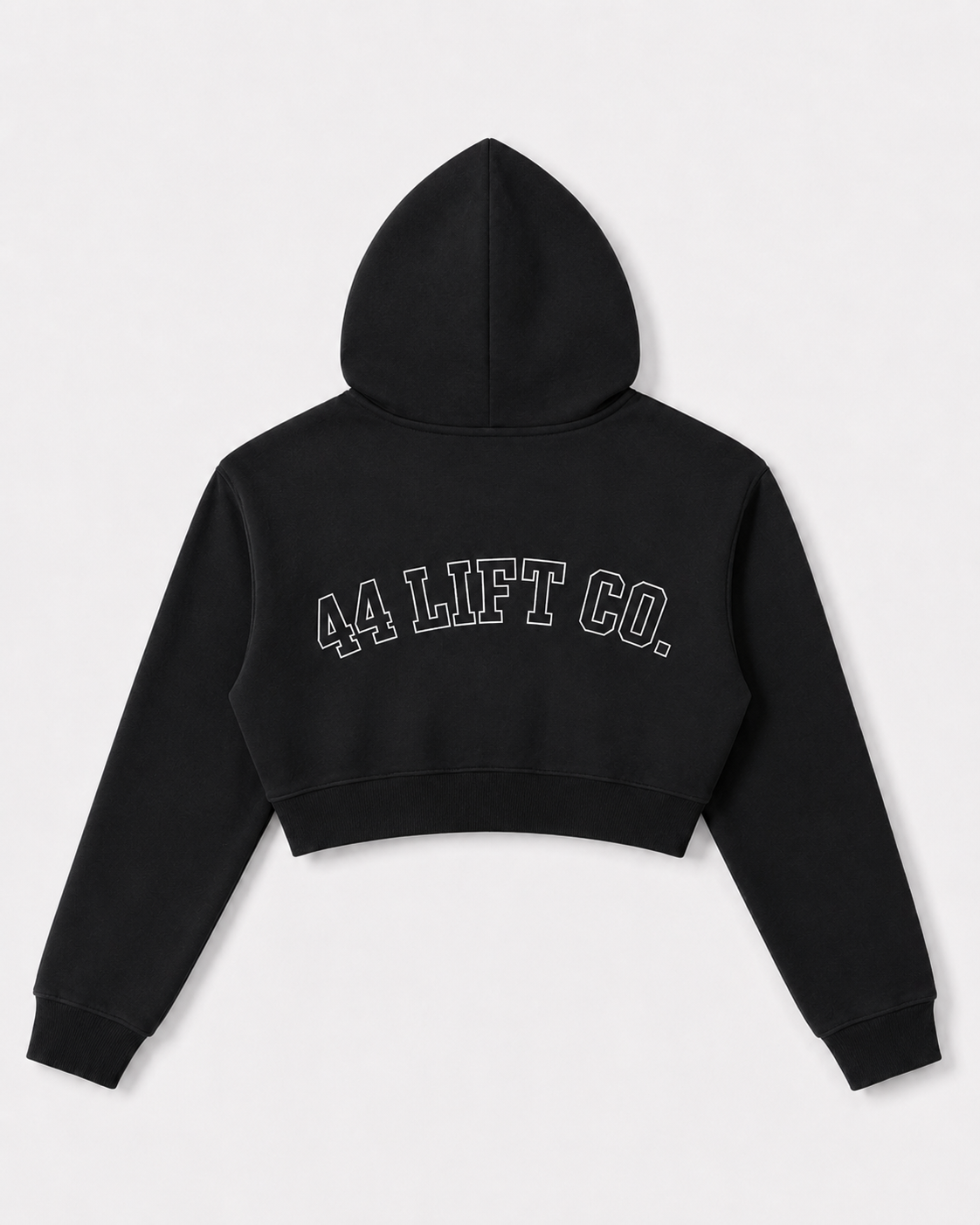 Women's Outline Varsity Cropped Zip-Up